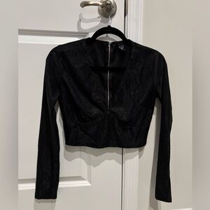 Windsor Deep V Sparkly Top - Medium